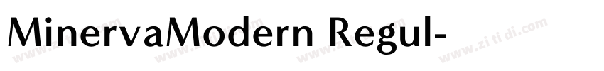 MinervaModern Regul字体转换